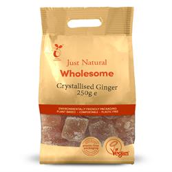 Just Natural Crystallised Ginger - 250g