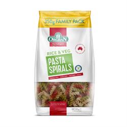 Vegetable Rice Spirals Pasta