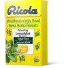 Ricola Lemon Mint Sugar Free Lozenges Box - 45g