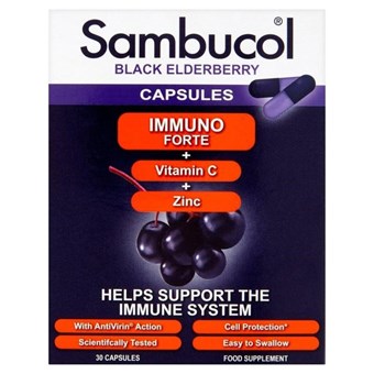 Sambucol Immuno Forte - 30caps - Image 2