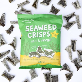 Abakus Foods Seaweed Crisps - Salt & Vinegar - 18g - Image 2