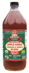 Bragg Organic Apple Cider Vinegar (Honey) - 473ml