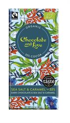 Chocolate and Love Organic Caramel and Sea Salt 55 - 80g