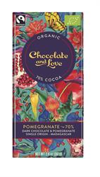 Chocolate and Love Organic Pomegranate - 80g