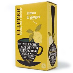 Clipper Organic Lemon and Ginger Tea - 20bags