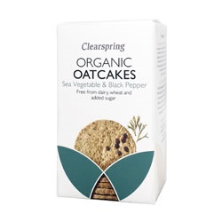 Org Oatcakes Sea Veg + Black Pepper