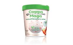Coppa Della Maga Vegan Coconut & Strawberry Sorbet - 125ml