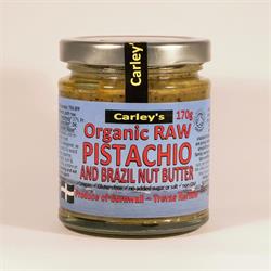 Carley&039;s Organic Raw Pistachio Brazil Butter - 170g