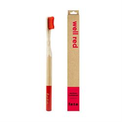 FETE Toothbrush Medium - Red - Single