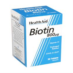 HealthAid Biotin 800ug - 30tablets