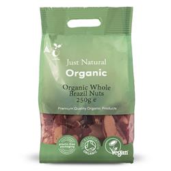 Just Natural Organic Whole Brazils - 250g