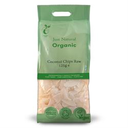 Just Natural Organic Raw Coconut Chips - 125g