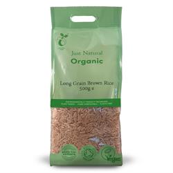 Just Natural Organic Long Grain Brown Rice - 500g