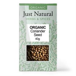 Just Natural Organic Coriander Seed - 40g