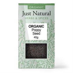 Just Natural Organic Poppy Seed - 40g