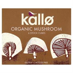 Kallo Mushroom Stock Cubes - 66g