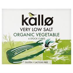 Kallo Low Salt Vegetable Stock Cubes - 66g