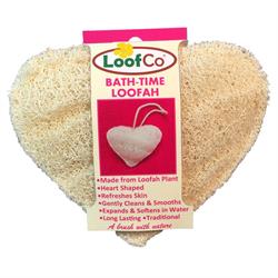LoofCo Bath-Time Loofah Heart - 1pads