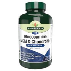 Nature's Aid Glucosamine Chondroitin & MSM - 180tabs