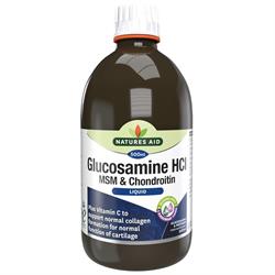 Nature&039;s Aid Glucosamine MSM & Chondroitin - 500ml