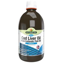 Nature&039;s Aid Cod Liver Oil Liquid - 500ml
