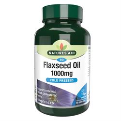 Nature&039;s Aid Flaxseed Oil 1000mg - 90capsules