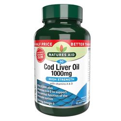 Nature&039;s Aid Promo Packs Cod Liver Oil 1000mg - 90caps