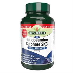 Nature&039;s Aid Glucosamine Sulphate 1000mg - 90 Tablets