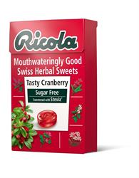 Ricola Tasty Cranberry Sugar Free Lozenges Box - 45g