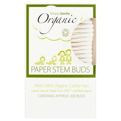 Simply Gentle Organic Cotton Buds - 200 Sticks