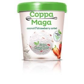 Coppa Della Maga Vegan Coconut & Strawberry Sorbet - 125ml - Image 2