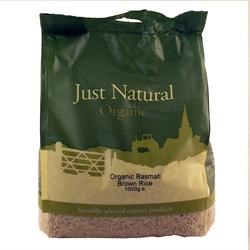 Just Natural Organic Basmati Brown Rice - 1kg - Image 2