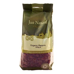 Just Natural Organic Raisins - 500g - Image 2