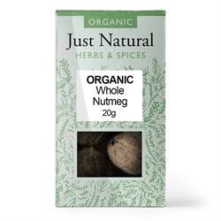 Just Natural Organic Whole Nutmeg - 20g - Image 2