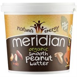 Meridian Organic Smooth Peanut Butter - 1kg - Image 2