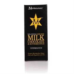 Montezumas Organic 54 Milk Chocolate Butterscotch Bar - 100g - Image 2