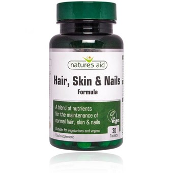Nature&039;s Aid Hair Skin & Nails - 90tablets - Image 2
