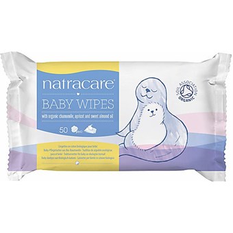 Natracare Organic Baby Wipes - 50 Wipes - Image 2