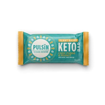 Pulsin Chocolate Fudge Peanut Keto Bar - 50g - Image 2