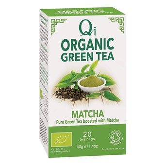 Qi Organic Green Tea & Matcha - 20bags - Image 2