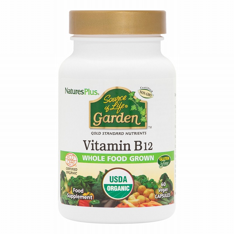 SOL GRDN ORGANIC VIT B-12 1000MCG CAP 60