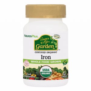 SOL GARDEN ORGANIC IRON 18 MG CAP 30