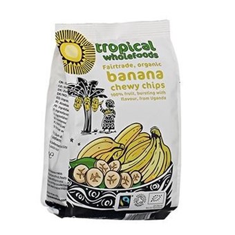 Tropical Wholefoods Organic Banana Chewy Chips - 150g - Image 2