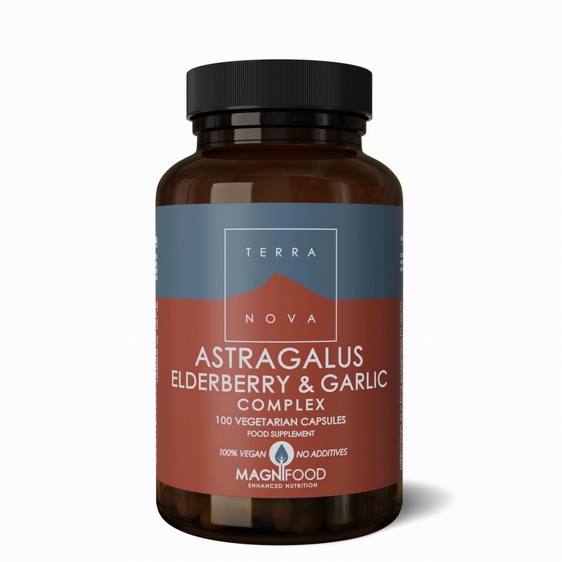 Terranova Astragalus Elderberry and Garlic Complex - 100caps